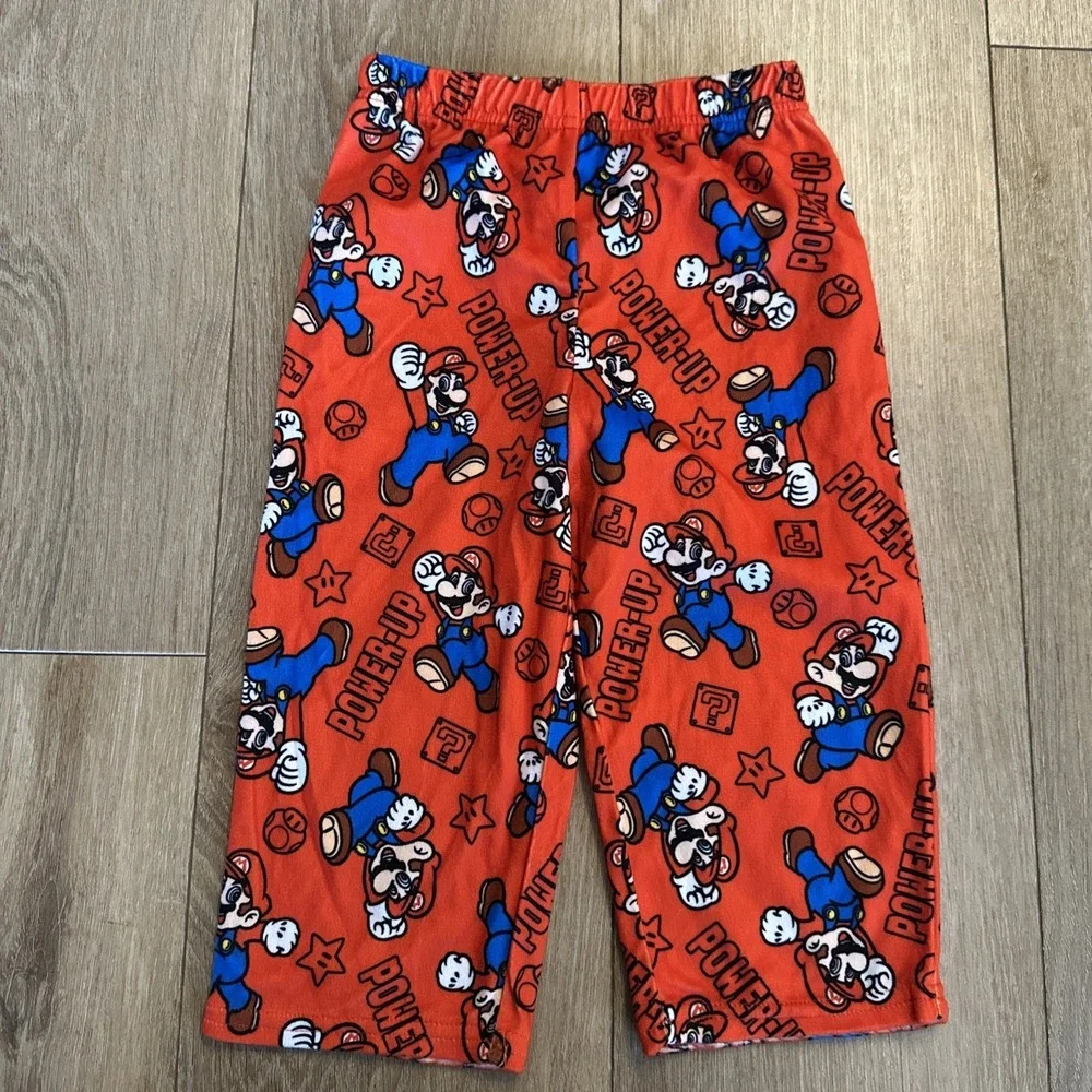 Super Mario Nintendo Toddler Size 2T‎ Pajama Set Power Up Long Sleeve NWT